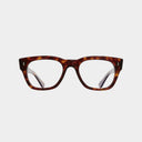 An image of the 0772 Square Opticals in Matt Dark Turtle frame frontal view with arms open