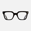 An image of the 1305 Square Opticals in Black frame frontal view with arms open