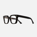 An image of the 1305 Square Opticals in Black frame side view with arms open