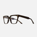 An image of the 1346 Cat Eye Opticals in Black Taxi frame side view with arms open