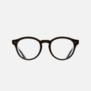 An image of the 1378 Blue Light Filter Round Opticals in Blue on Black frame frontal view with arms open