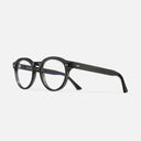 An image of the 1378 Blue Light Filter Round Opticals in Dark Grey frame side view with arms open