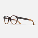 An image of the 1378 Blue Light Filter Optical Round Glasses Fireburst Grad frame side view with arms open