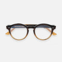 An image of the 1378 Blue Light Filter Optical Round Glasses Fireburst Grad frame frontal view with arms closed