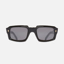 An image of the 9495 Rectangle Sunglasses Limited Edition in Black frame frontal view with arms open