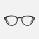 An image of the 9290 Round Opticals Obsidian frame frontal view with arms open