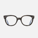 An image of the 9298 Cat Eye Opticals in Obsidian frame frontal view with arms open