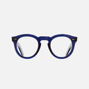 An image of the 0734V3 Round Opticals in Classic Navy Blue frame frontal view with arms open