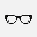 An image of the 0772 Square Opticals in Black frame frontal view with arms closed