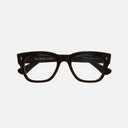 An image of the 0772V2 Square Opticals in Black frame frontal view with arms closed
