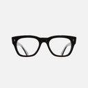 An image of the 0772V2 Square Opticals in Black frame frontal view with arms open