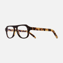 An image of the 0822V2 Aviator Opticals in Black on Camo frame side view with arms open