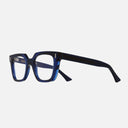 An image of the 1305 Square Opticals in Blue Navy frame side view with arms open