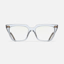 An image of the 1346 Cat Eye Opticals in Crystal frame frontal view with arms open