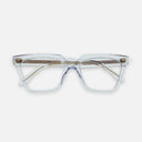 An image of the 1346 Cat Eye Opticals in Crystal frame frontal view with arms closed