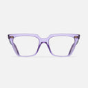 An image of the 1346 Cat Eye Opticals in Orchid Crystal frame frontal view with arms open