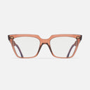 An image of the 1346 Cat Eye Opticals in Cola Crystal frame frontal view with arms open