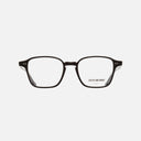 An image of the 1360 Square Opticals (Small) in Matt Black frame frontal view with arms open