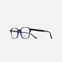 An image of the 1360 Square Opticals (Small) in Classic Navy Blue frame side view with arms open
