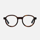 An image of the 1384 Round Opticals in Dark Turtle frame frontal view with arms open