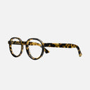 An image of the 1384 Round Opticals in Black on Camo frame side view with arms open