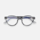 An image of the 1384 Round Opticals in Smoke Quartz frame frontal view with arms closed