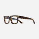 An image of the 1386 Optical Square Glasses Black on Camo frontal view with arms open
