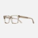 An image of the 1386 Optical Square Glasses Sand Crystal frame side view with arms open