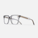 An image of the 1387 Optical Square Glasses Smoke Quartz frame side view with arms open