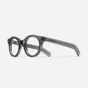 An image of the 1390 Round Opticals Dark Grey frame side view with arms open