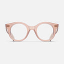 An image of the 1390 Round Opticals Papa Don't Peach frame frontal view with arms open