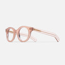 An image of the 1390 Round Opticals Papa Don't Peach frame side view with arms open