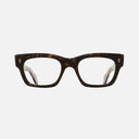 An image of the 1391 Optical Rectangle Glasses Brush Stroke frame frontal view with arms open