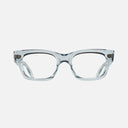 An image of the 1391 Optical Rectangle Glasses Homesick Blue frame frontal view with arms open