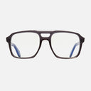 An image of the 1394 Optical Aviator Glasses (Small) Dark Grey frame frontal view with arms open
