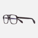 An image of the 1394 Optical Aviator Glasses (Small) Dark Grey frame side view with arms open