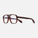 An image of the 1394 Optical Aviator Glasses Dark Turtle frame side view with arms open