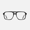 An image of the 1394 Optical Aviator Glasses Black frame frontal view with arms open