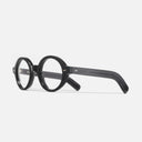 An image of the 1396 Optical Rectangle Glasses Black frame side view with arms open