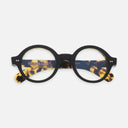 An image of the 1396 Optical Rectangle Glasses Black on Camo frame frontal view with arms closed