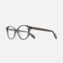 An image of the 1400 Round Optical Glasses Aviator Blue frame side view with arms open