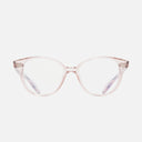 An image of the 1400 Round Optical Glasses Dusk  frame frontal view with arms open