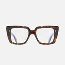 An image of the 1401 Cat Eye Optical Glasses Brush Stroke frame frontal view with arms open