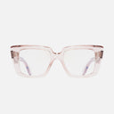 An image of the 1401 Cat Eye Optical Glasses Dusk frame frontal view with arms open