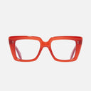 An image of the 1401 Cat Eye Optical Glasses Rouge frame frontal view with arms open