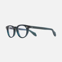 An image of the 1405 Round Optical Glasses Opal Teal frame side view with arms open