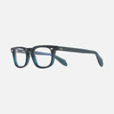 An image of the 1406 Square Optical Glasses Opal Teal frame side view with arms open