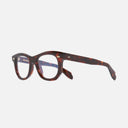 An image of the 1409 Round Optical Glasses Dark Turtle frame side view with arms open
