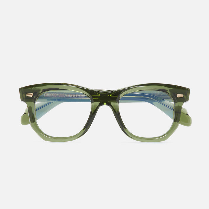 An image of the 1409 Round Optical Glasses Joshua Green frame frontal view with arms closed