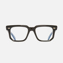 An image of the 1410 Square Optical Glasses Black frame frontal view with arms closed